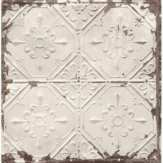 Distressed Tiles Beige Tin Ceiling Wallpaper By A Streets Prints