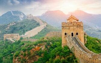 Desktop Wallpaper China Nature Mountains The Great Wall