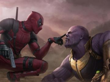 Wallpaper 4k Deadpool Vs Thanos