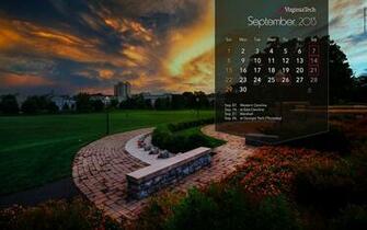 Calendar Wallpaper Drillfield Virginia Tech Desktop
