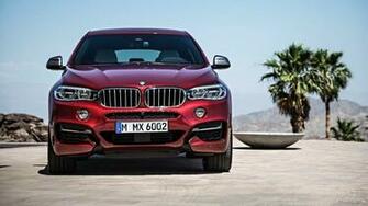 Bmw X6 M50d Flamenco Red Front HD Wallpaper