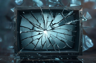 Cracked Tv Screen Prank Wallpaper