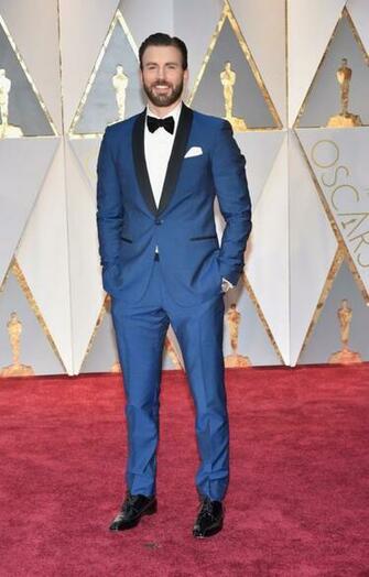 Chris Evans Oscar Red Carpet Arrival Oscars