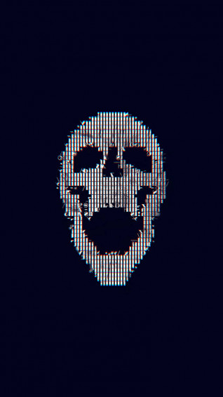 Cool Simple Abstract Skull Wallpaper