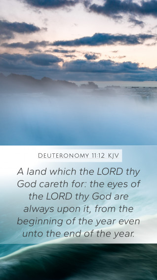 Deuteronomy Kjv Mobile Phone Wallpaper A Land Which The