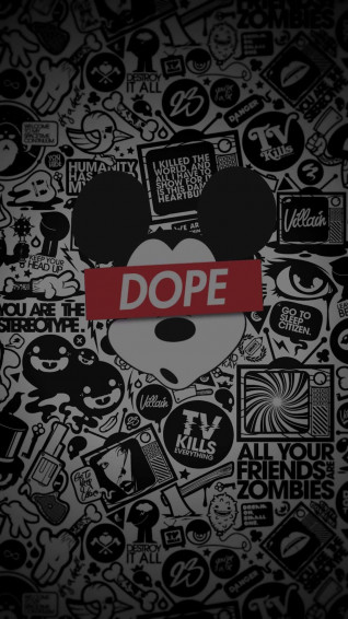 Dope Tumbler Mickey Mouse Wallpaper