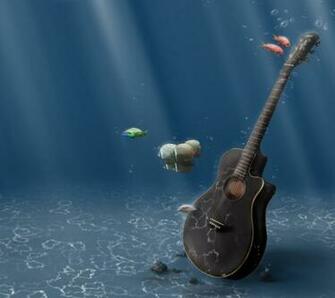 Guitar Screensaver Wallpaper