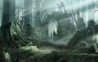Fantasy Deer Forest Wallpaper Wallpaperlepi