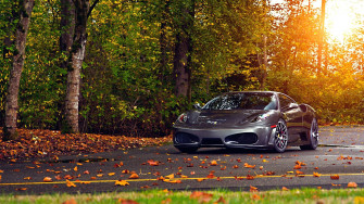 Wallpaper Ferrari Scuderia Cars Autumn Road 5k