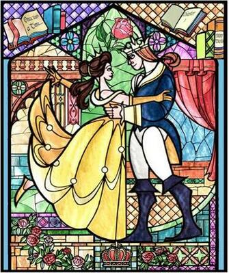 Third Stained Glass Image Recalls The Final From Beauty And