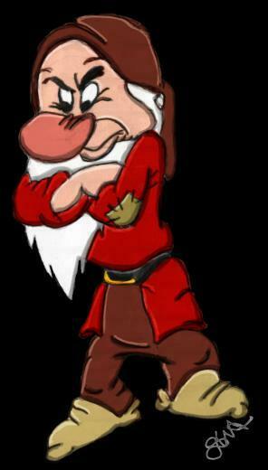 Grumpy The Dwarf Number By Aestheticartistny