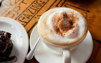 Drink Cappuccino Coffee Mocha Cup Saucer Cakes Sweet Wallpaper