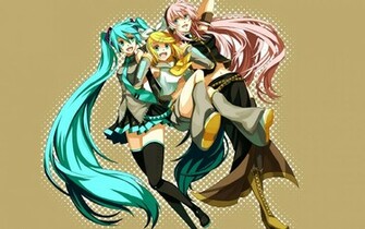 Muryou Anime Wallpaper Vocaloid Miku Rin Luka