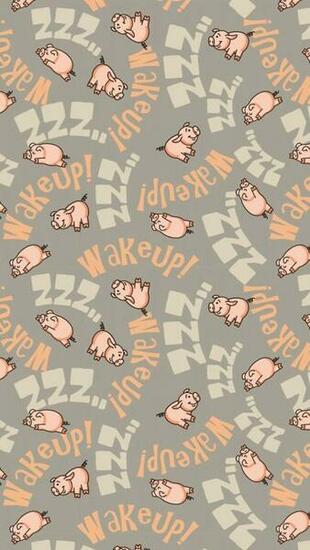 Cute Pig Background iPhone Wallpaper Top