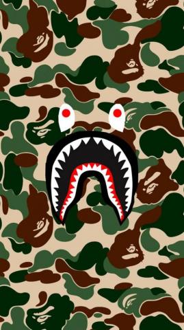Supreme Bape Wallpaper iPhone Shark