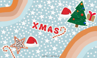 Preppy Christmas Wallpaper Ideas Lots Of Stars For