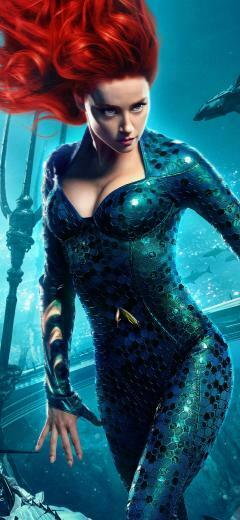 Amber Heard Mera Aquaman iPhone Xs Max Wallpaper