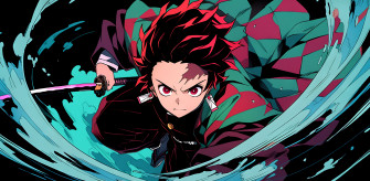 Tanjiro Water Style Wallpaper By Patrika