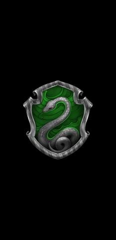 Ravenclaw Slytherin House Crest Amoled Wallpaper For Mobile