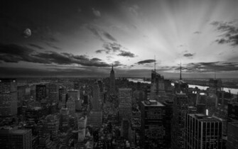 Black And White City Wallpaper Pure Swag
