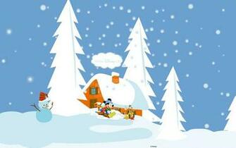 Mickey Mouse HD Wallpaper Winter