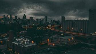 Wallpaper Montreal Canada Night City Full HD
