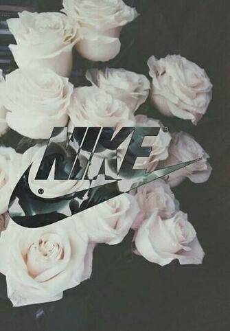 Background Black Cute Flowers Girly Nike Tick White