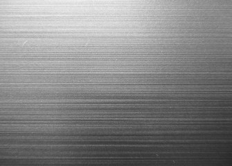 Brushed Silver Texture Metal Surface Thick Line Metallic Wallpaper