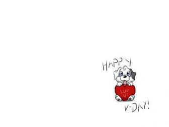 Valentine S Happy Dog Wallpaper Stock Photos