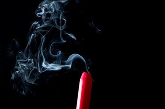 Red Abstract Candle Smoke Wallpaper HD