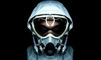 Mask Zombie Infection Games White Suit HD Wallpaper