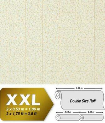 Wallpaper Wall Mosaic Edem Embossed Non Woven Tile Cream White