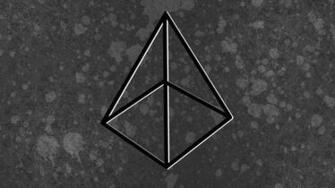 Etherium Logo Abstract Optical Illusion Geometry Monochrome HD