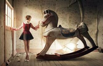 Wallpaper Swing Model Figure Dress Actress Hairstyle Horse