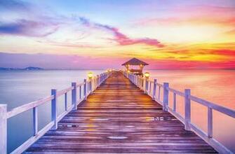 Pier Sunset Wallpaper Id Wallpapervortex
