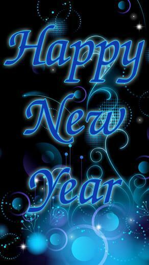 New Year iPhone Wallpaper Cafe