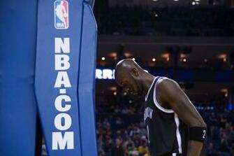 Kevin Garnett Prepares Before The Game Against Golden State