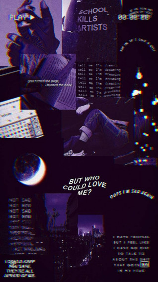 Dark Purple Aesthetic iPhone Wallpaper By Happvz