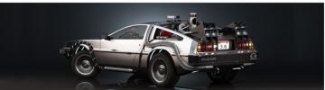 Dmc Delorean Back To The Future Car Dual Monitors
