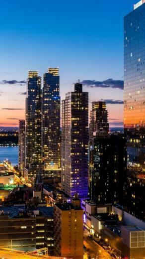 New York Sunset Wallpaper iPhone