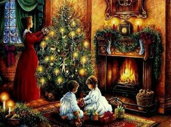 Fireplace Christmas Wallpaper
