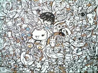 Cute Doodles Wallpaper Doodle Orange Range