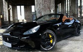 Black Convertible Ferrari Car Wallpaper HD