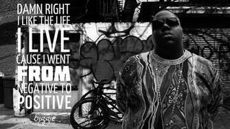 Biggie Smalls Negative To Positve Wallpaper And Background