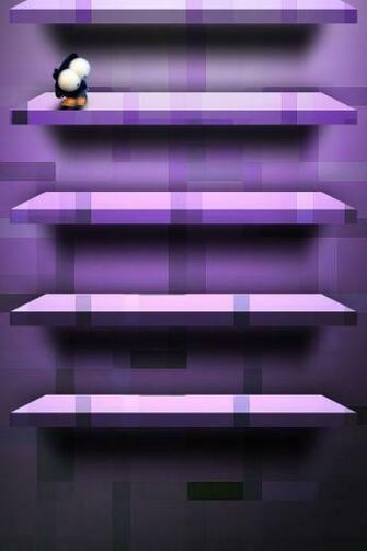 Violet Shelf iPhone Wallpaper HD