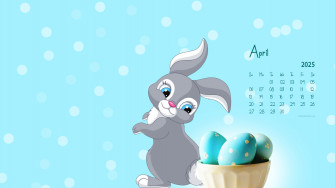 April Desktop Wallpaper Calendar
