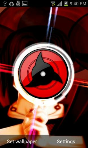Sharingan 3d Live Wallpaper