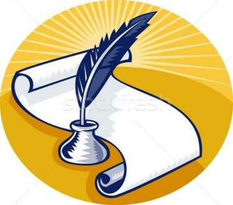 Feather Pen And Ink Wallpaper Stock Photo Quill