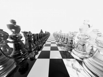 Black And White Chess 3d Wallpaper Image Wallpaperlepi