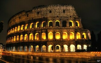 Beautiful Colosseum Rome Italy Wallpaper